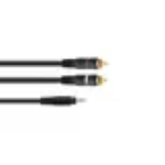 DUE RCA MASCHI - JACK 3.5 STEREO 1.5 MT